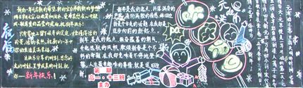 2006年“庆元旦”黑板报评比（高2008届13班）
