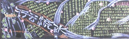 棠湖中学“感悟校园”主题黑板报评比--行云流水（高2008级14班）
</p><p>　　