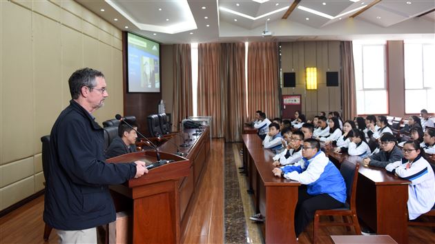 美国斯坦福大学罗斯•詹宁斯教授一行莅临棠外交流访问