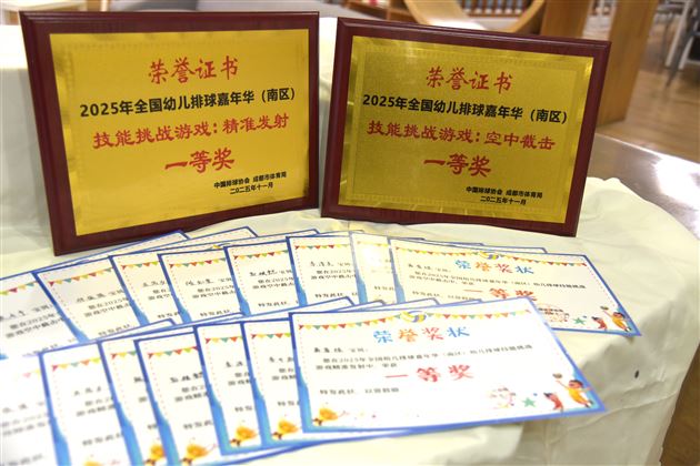 小小排球手大放异彩——棠湖仁智幼儿园在全国幼儿排球嘉年华（南区）中获佳绩 