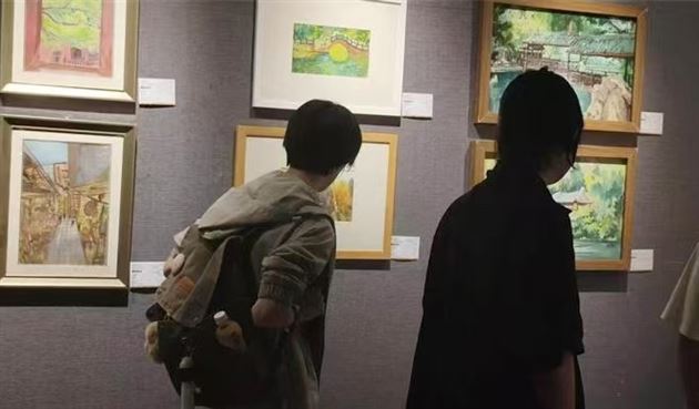 棠外学生写生作品入展第四届 成都“罨画崇州” 美术作品展 