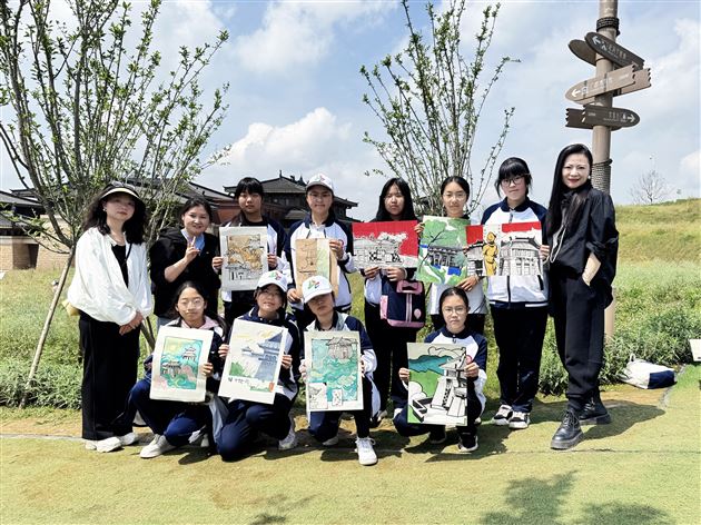 棠外学子在 “千名学子广都梦” 写生活动中获佳绩