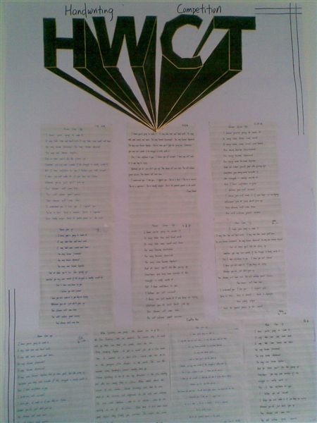 棠湖中学英语文化月之“英语书法比赛”(五)